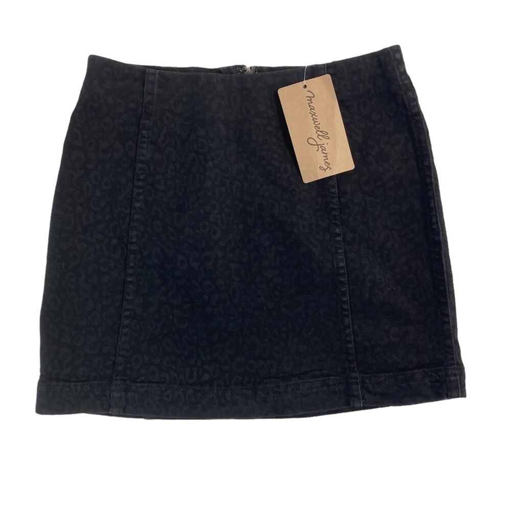Maxwell James Stanton Leo Animal Print Black Skirt‎ Size S